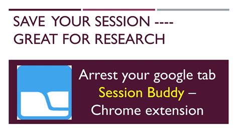 google chrome session buddy.